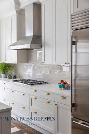 glossy gray backsplash tiles