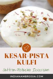 Creamy Malai Kulfi Made With Condensed Milk And Loaded With Saffron Pistachios And Almonds This R Malai Kulfi Recipe Kulfi Recipe Easy Indian Dessert Recipes