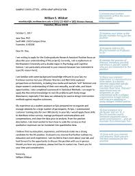 Example Cover Letter Urap Office Of Undergraduate Research