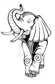 The trunk is made from long curved lines as shown in the illustration below. Pin By Nikki Browning On Tattoos Elephant Tattoo Design Elephant Tattoos Elephant Drawing