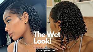 Tease your roots for extra lift and part hair to the side, then work some mousse into wet hair while scrunching for texture. The Wet Look Juicy Curls 3b 3c Fine Hair Lovelybryana Youtube Natural Curls Hairstyles Wet Look Hair 3c Natural Hair