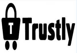 The new logo trades the old shopping cart and lock for a bold t. the negative space in the t depicts a forward arrow, representing how trustly overcomes traditional payment pain points and keeps the payment process moving forward without interruption. T Trustly Trustly Group Ab Trademark Registration