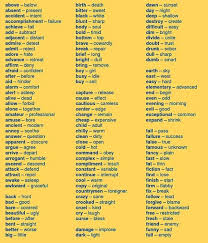 List Of Opposites Antonyms Timesmagazinus Opposite Words English Lessons Learn English We need a breath of fresh air. list of opposites antonyms