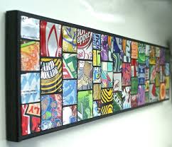 Aluminum Can Collage Wall Hanging By Gizzabella On Etsy 51 00 Soda Can Art Beer Can Art Beer Art