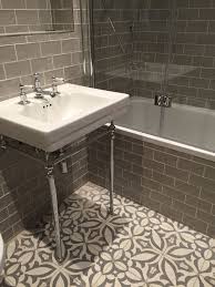 Bathroom tile floral animal tiles. Vintage Metro Meets Floral Cement Tiles In This Stunning Bathroom Combination Bathroomtiles Vinta Vintage Bathroom Tile Bathroom Floor Tiles Retro Bathrooms