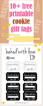 Americans consume over 2 billion cookies a year … about 300 cookies for each person. 10 Free Printable Cookie Gift Tags Round Up Cookie Gifts Gift Tags Printable Labels Printables Free