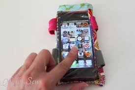 How to make a cricut phone case with vinyl. Diy Armband Case Tutorial For Touchscreen Devices Melly Sews