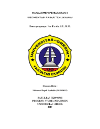 Check spelling or type a new query. Pdf Segmentasi Pasar Teh Javana Pt Wingsfood Muhamad Teguh Syaifudin Academia Edu