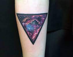 Top 87 Triangle Tattoo Ideas 2021 Inspiration Guide Galaxy Tattoo Triangle Tattoos Triangle Tattoo