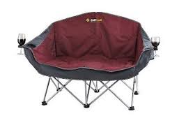 Details About Oztrail Moon Double Chair With Arms Rated 240kg Wine Holder Camping Fcb Mad B With Images Outdoor Camping Camping Chairs Camping Glamping