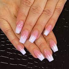 Pink and white press on nail art, ombre nails with crystals, fake french glitter, coffin baby boomer, glitter gems rhinestones, stick ons onyxnailsdesign $ 42.44 20 Fantasztikus Francia Manikur Otlet Minden Napra A Csodas Megjelenesert Bidista Com A Tipplista French Acrylic Nails Pink Nails Ombre Nails