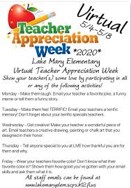 Read hillarious teacher student jokes! Lake Mary Elementary School Show Your Teacher S Some Love By Participating In All Or Any Of The Following Activities For Our Virtual Teacher Appreciation Week 5 4 5 8 Monday Make Then Laugh