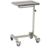 Venda quente Hospital Instrumento Altura Ajustável Mesa De Bandeja De Aço  Inoxidável Médica Mayo Trolley
