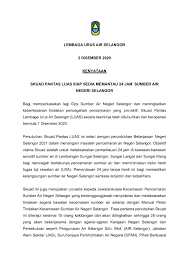 Unit pengurusan sumber manusia dan integriti). Kenyataan Skuad Pantas Luas Lembaga Urus Air Selangor Facebook