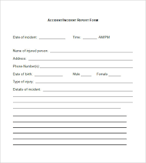 Incident Report Form Template Word 9 Templates Example Templates Example Incident Report Form Incident Report Report Template