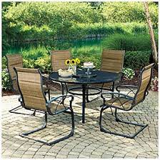 Wilson Fisher Scottsdale 6 Piece Spring Rocker Dining Set Patio Decor Patio Patio Furniture