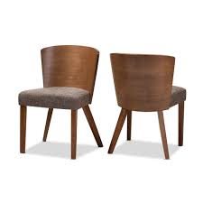 From the colourful eames dinng chair to the high tech harry bertoia diamond dining chair, each dining chair in our designer dining chair range is designed for comfort and impact. Baxton Studio Sparrow Brown Wood Modern Dining Chair Set Of 2 Wholesale Interiors