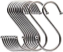 Variety of s hooks, j hooks, wire hooks, chains & hooks, and more! Amazon Com Loymr 10 Pack 4 7 Inches Extra Large S Shape Hooks Heavy Duty Metal Hanging Hooks Apply Kitchenware Bathroom Utensils Plants Towels Gardening Multiple Uses Tools Silver Home Improvement