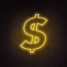 A classic color combo that works in any space and never goes out of style? Dollar Sign Neon Sign Yellow 39 3 100cm Yes Neon Signs Neon Wallpaper Iphone Neon