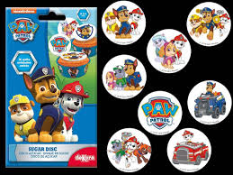 Mini Disques Sucre Pat Patrouille Pour Cupcakes Deco De Gateau Pat Patrouille Patrouille Gateau Paw Patrol
