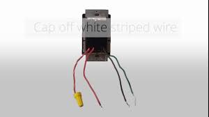 One black, one white, and a separate ground wire that may be bare copper or is sometimes wrapped in green. Wiring A 3 Way Dimmer In A Single Pole Application With Wire Leads Youtube