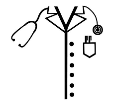 Black And White Coat Clipart Medical Doctors Labcoat Scrub Etsy Doctor Medical Nurses Week Quotes Medical Wallpaper