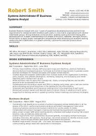 Business Systems Analyst Resume Samples Qwikresume