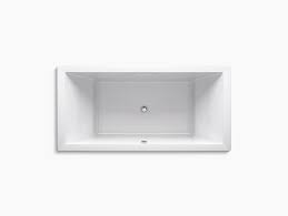 Kohler interiors is the furniture, title and decorative products division of the kohler company. K 1834 W1 Underscore 6 Foot Bath With Bask Heated Surface Kohler