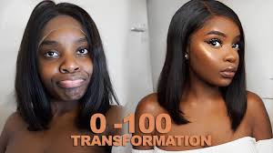 black woman makeup transformation