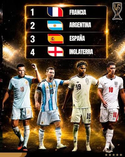 FRANCIA, ARGENTINA, ESPAÑA E INGLATERRA! ¡EL TOP 4 DEL RANKING FIFA DOMINA  LAS SEMIFINALES DEL MUNDIAL! 🌍🔥 Por primera vez en la historia, el Top 4  del ranking FIFA está completo en