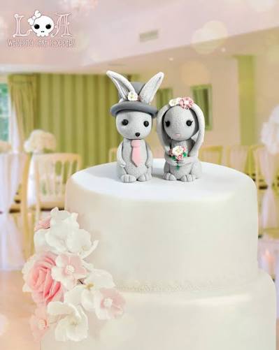Kawaii Bunny Rabbit Cake Toppers - Lolita's Adornments