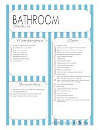 Bathroom Cleaning Checklist Free Printable Bathroom Cleaning Checklist Cleaning Checklist Printable Carpet Cleaning Hacks
