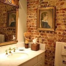 If you've got an empty wall in your bathroom, you could probably use some good wall decorating ideas.there's nothing that can make a place look unfinished like bare walls, and adding well decor to your bathroom can be a great way to make the room feel comfortable and cozy. 25 Chic Bathrooms With Brick Walls Brick Bathroom Brick Accent Walls Exposed Brick