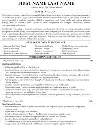 The template is also available in pdf format for free. Real Estate Agent Resume Sample Template