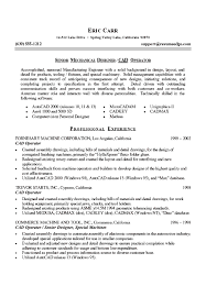 Mechanical Engineer Resume Example