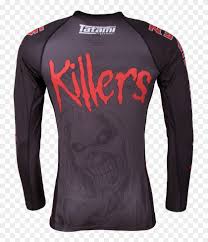 Red long sleeve shirt clipart. Tatami Iron Maiden Killers Rash Guard Long Sleeved T Shirt Clipart 2837644 Pikpng