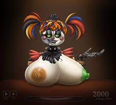 big breasts female female only five nights at freddy's freddy  fazbear's pizzeria simulator huge breasts ls nude painted nipples robot  robot girl scrap baby scrap baby (fnaf) 
