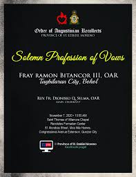 Alma moreno is a filipino actress who has made her mark both as a popular movie and television personality. Invitation Solemn Profession Of Vows Province Of St Ezekiel Moreno Agustinos Recoletos