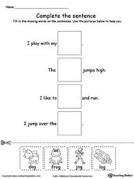 Og Word Family Complete The Sentence Word Family Worksheets Word Families Family Worksheet