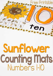 5 stages of the life cycle. Free Sunflower Play Dough Counting Mats Numbers 1 10