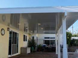 Both types of patio covers are made of fabric—usually a vinyl or other weatherproof artificial fiber. Vinyl Comfort Shade Patio Cover Vinyl Concepts