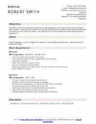 Bellman Resume Samples Qwikresume