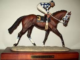 Alysheba Horse Statue By Rene Rushing Figurine 129618487 Horses Derby Horse Statue