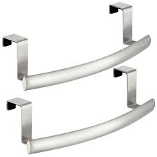 Free shipping on orders over $39. Mdesign Metal Kitchen Storage Over Cabinet Towel Bar 9 7 Wide 2 Pack Brushed Target