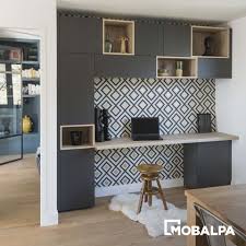 Meuble tv sur mesure mobalpa. Exemples De Bureaux Integres Amenages Par Le Reseau Mobalpa