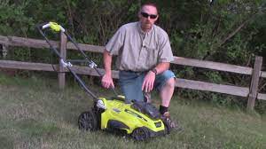 Ryobi 18v electric lawn mower cordless p1111 one+ review part 1. Is 18 Volts Enough Ryobi 18v One Lawn Mower Review Youtube