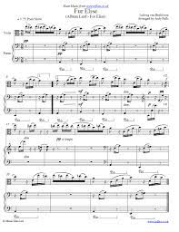 For beginning piano players, this is amazing. Ludwig Van Beethoven Fur Elise Arranged For Viola And Piano Free Download Pdf Sheet Music Score And Parts