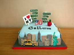 Girl, unicorn, bearhi size : New York Themed Birthday Cake Birthday Cake Nyc New York Cake Nyc Cake