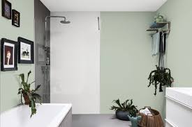 Light sage green has gray undertones; Mint Green Paint Ideas Dulux