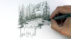 Our team have gallery of draw landscape step by step. How To Draw A Landscape With Markers Step By Step And Very Easy Youtube